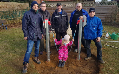 Erster Arbeitseinsatz am Spielplatz “Kampring”