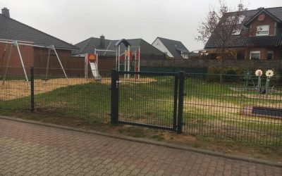 Abschlussarbeiten des Spielplatzes Kampring