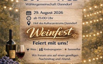 SAVE THE DATE – Weinfest in Danndorf