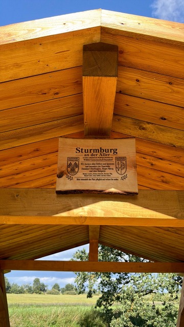Rastplatzhütte „Sturmburg an der Aller“ fertiggestellt