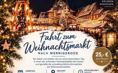 Vorankündigung der Fahrt zum Weihnachtsmarkt Wernigerode